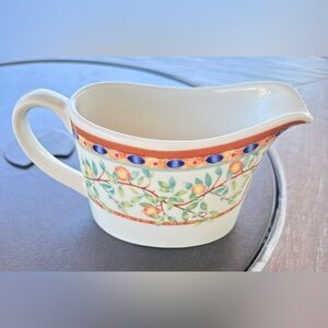 Johnson Bros Ceramic Creamer From England “Lemon Tree” pattern Great Condition